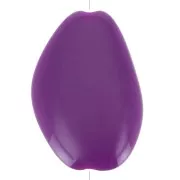38x26mm Irregular Flat Acrylic Bead - Dark Purple x1