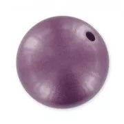 Round powder bead 16mm Lilas x1