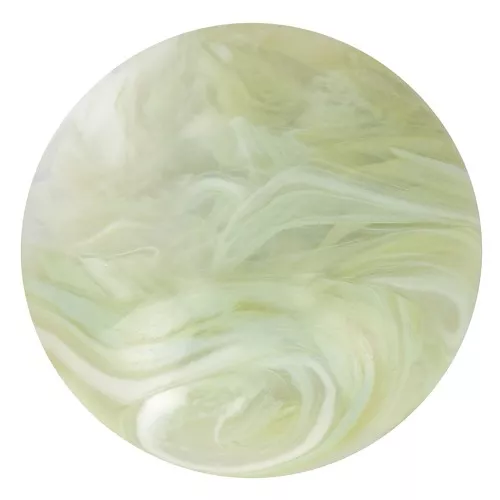 16mm Round Acrylic Cabochon - Marbled Lime Green x1