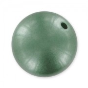 Round powder bead 16mm Green x1
