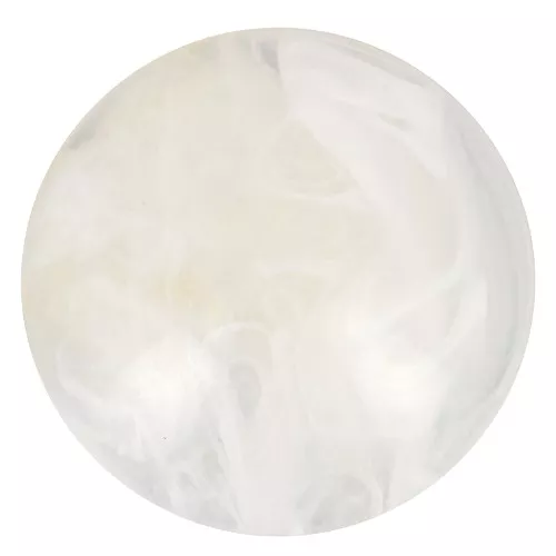 16mm Round Acrylic Cabochon - Marbled Ivory x1