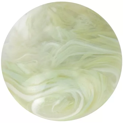 18mm Round Acrylic Cabochon - Marbled Lime Green x1