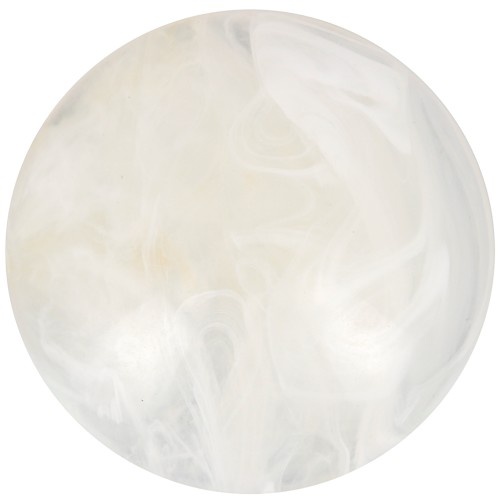 18mm Round Acrylic Cabochon - Marbled Ivory x1