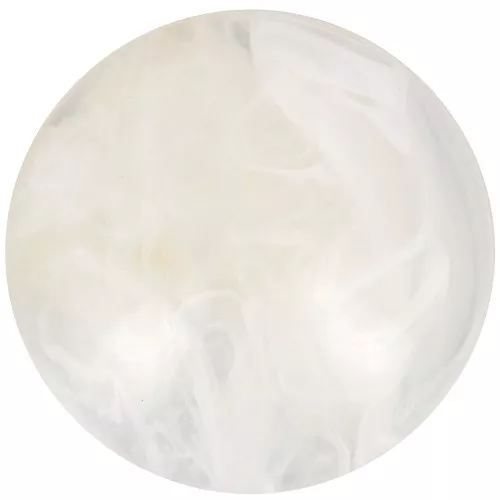 18mm Round Acrylic Cabochon - Marbled Ivory x1
