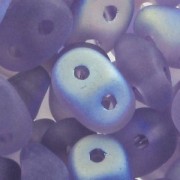 SuperDuo 2.5x5mm Tanzanite Mat AB x10g|raw }}