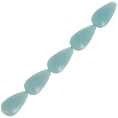 14x8mm Opaque resin beads - Celadon x6