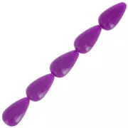 14x8mm Opaque resin beads - Plum x6
