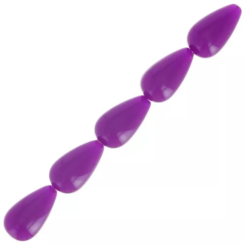 14x8mm Opaque resin beads - Plum x6