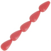 14x8mm Opaque resin beads - Terracotta x6|raw }}