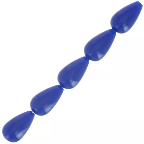 14x8mm Opaque resin beads - Dark Blue x6