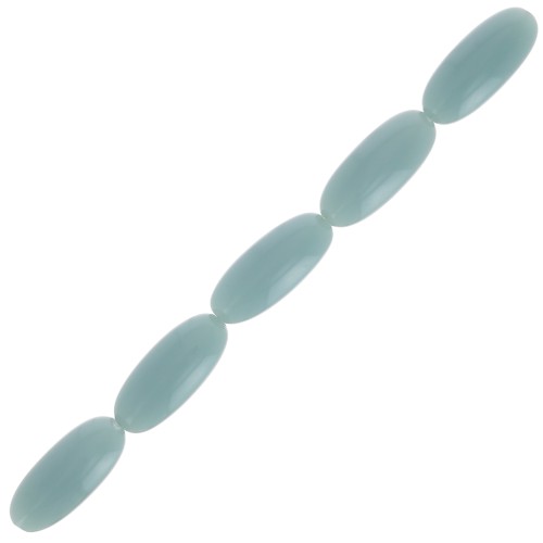 16x7mm Resin Olive Beads - Celadon x12