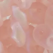 SuperDuo 2.5x5mm Light Rose Mat AB x10g