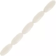 16x7mm Resin Olive Beads - Ecru x12