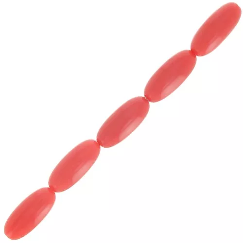 16x7mm Resin Olive Beads - Terracotta x12