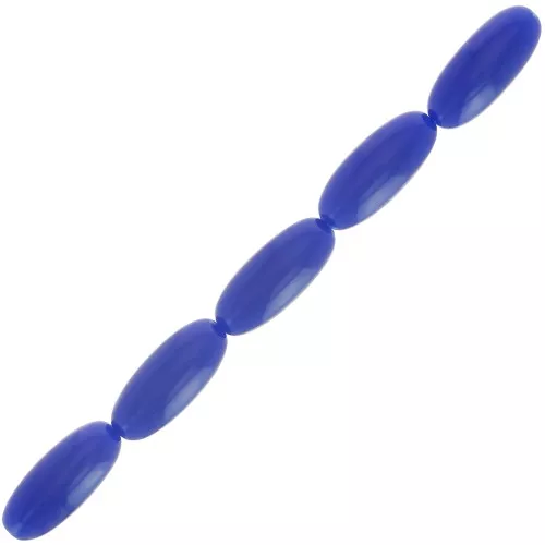 16x7mm Resin Olive Beads - Dark Blue x12