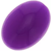 18x13 mm oval cabochon in opaque resin - Plum x1