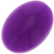 18x13mm Oval opaque resin cabochon - Plum x1