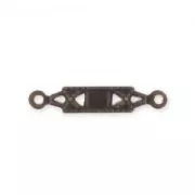 spacer rectangle18mm natural brass x1