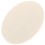 18x13 mm oval cabochon in opaque resin - Ecru x1