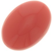 18x13mm Oval opaque resin cabochon - Terracotta x1
