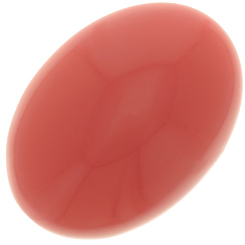 18x13mm Oval opaque resin cabochon - Terracotta x1
