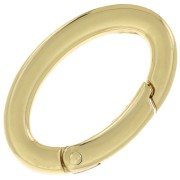 30mm Oval Lobster Clasp - Fine Gold Plated x1