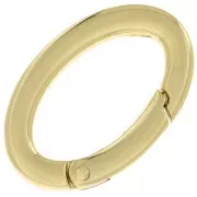 30mm Oval Lobster Clasp - Fine Gold Plated x1