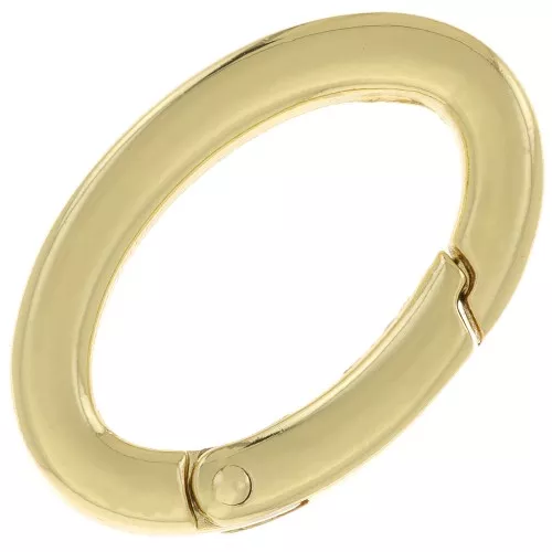 30mm Oval Lobster Clasp - Fine Gold Plated x1