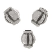 Worked beads 4x3.5 mm - Antique fine silver plated x10|raw }}