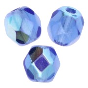 Facets 4 mm Dark Sapphire AB x50