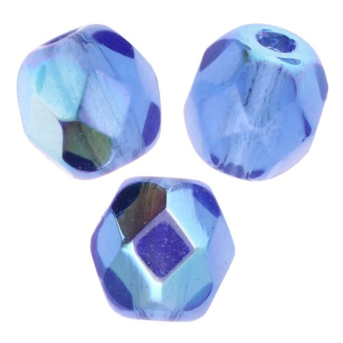 Facets 4 mm Dark Sapphire AB x50