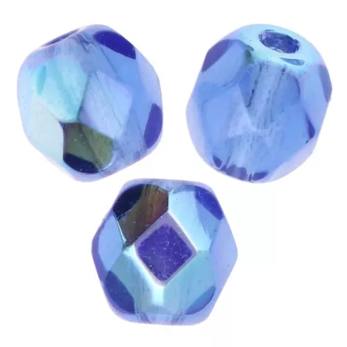 Facets 4 mm Dark Sapphire AB x50