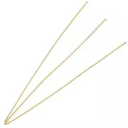 70x0.7mm 304 Stainless Steel Head Pins - Gold Tone x6