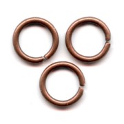 Jumprings open  7x1mm Old copper tone x50