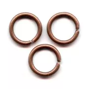 Jumprings open  7x1mm Old copper tone x50