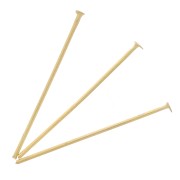 Flat head nails 25x0.7 mm - 304L Gold-plated stainless steel x6|raw }}