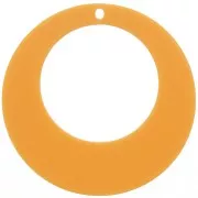 50mm Acrylic Hollow Circle Pendant - Mustard x1