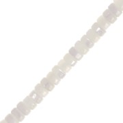 4x2mm Heishi Mother of Pearl Round Beads - Natural x39cm