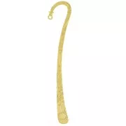 12cm Bookmark - stars pattern - Gold Tone x1