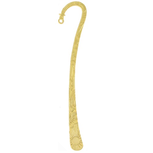 12cm Bookmark - stars pattern - Gold Tone x1