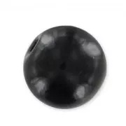 Wooden round beads 10mm black x10