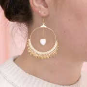 40mm 304L Stainless Steel Hoop Earrings to decorate x2