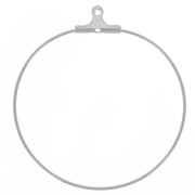 35mm 304 Stainless Steel Hoop Earrings to decorate x2|raw }}