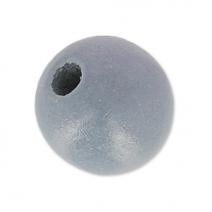 Wooden round beads 10mm Grey x10