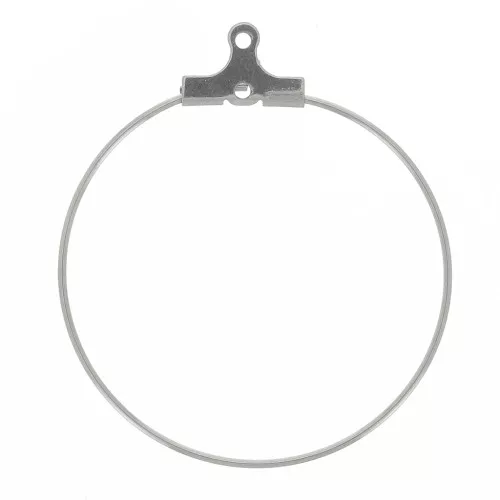 30mm 304L Stainless steel Hoop Earrings to decorate x2