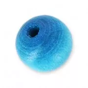 Wooden round beads 10mm Turquoise x10