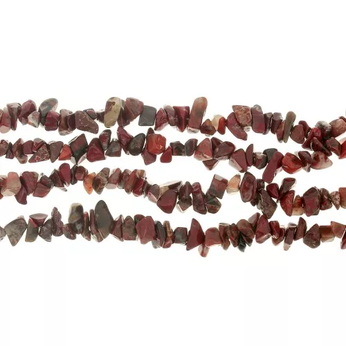 8 - 11 mm Gemstone Chips - Jasper Poppy x90cm
