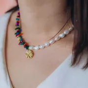 8 - 11 mm Gemstone Chips - Blue Aventurine x80cm