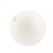 Wooden round beads 8mm White x20