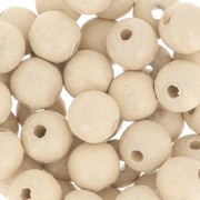 Wooden round beads 8mm Natural x20